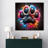 GXGLLPZBY 5D Diamond Paintings Kits for Beginners, Full Drill Diamond Arts Kits for Adults, DIY Paw Paint by Diamonds Dot Gem Art Painting Kit for Home Wall Decor 13.8x13.8 Inch GXGLLPZBY