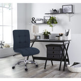 Realspace® X-Cross 48"W Computer Desk With File Cabinet, Black Realspace