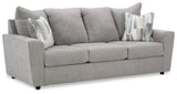 Signature Design by Ashley Stairatt Contemporary Sofa with Removable Cushions, Light Gray Signature Design by Ashley