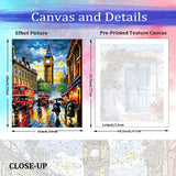JUJUHOOD Big Ben Paint by Numbers Kit for Adults,London City Street Adult Paint by Number Kits,DIY Acrylic Paint by Number on Canvas for Home Wall Decor 16X20 Inch JUJUHOOD