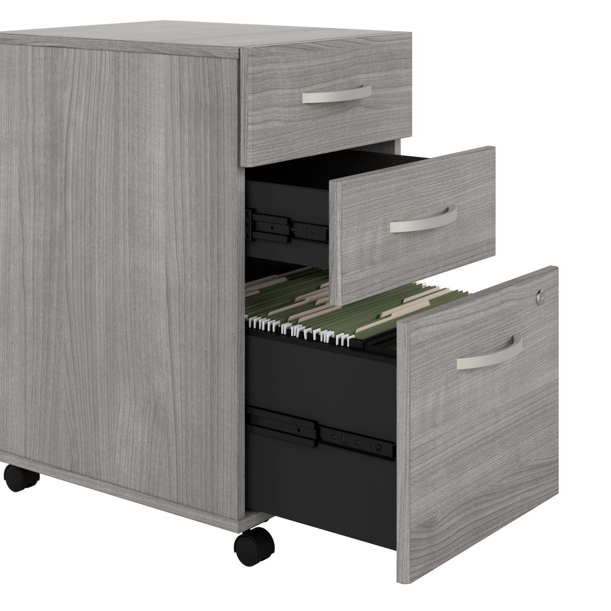 Bush SCF216PGSU 3-Drawer Vertical File Cabinet Locking Letter/Legal Platinum Gray 20-Inch D Bush Business Furniture