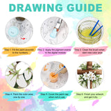 Framed Paint by Numbers Kit for Adults Beginner, Cross Easy Paint by Number Kits on Canvas Framed, Jesus DIY Acrylic Oil Painting by Numbers with Frame for Gift Home Decor 8 x 12 inch GEEHEIY