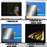 Yookeer 3 Pcs Two Way Mirror Glass, 12x12x0.04 Inch Acrylic Mirror Sheet See Through Mirror Infinity Mirror for Magic Mirror Project, 30% Transparent Yookeer