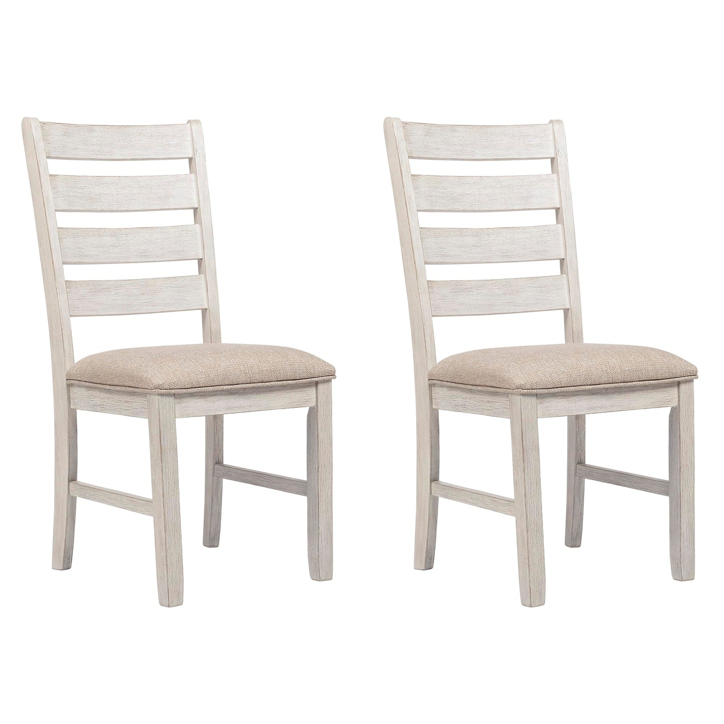 Signature Design by Ashley Skempton Modern Farmhouse Dining Room Chair, 2 Count, Whitewash - WoodArtSupply