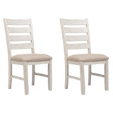 Signature Design by Ashley Skempton Modern Farmhouse Dining Room Chair, 2 Count, Whitewash Signature Design by Ashley