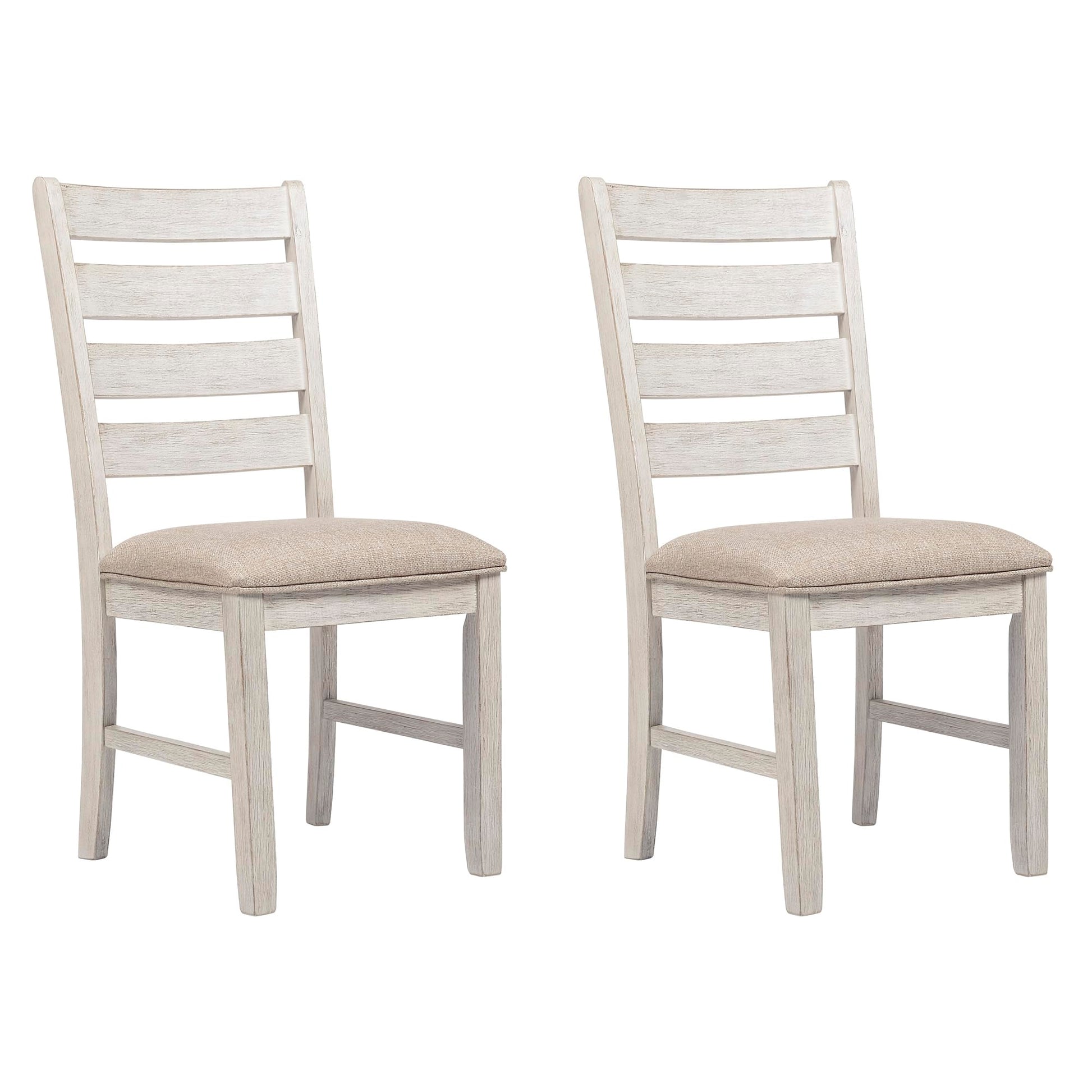 Signature Design by Ashley Skempton Modern Farmhouse Dining Room Chair, 2 Count, Whitewash - WoodArtSupply