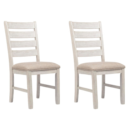 Signature Design by Ashley Skempton Modern Farmhouse Dining Room Chair, 2 Count, Whitewash - WoodArtSupply