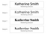 Custom Desk Wedge Name Plate - Personalized Titles and Styles (2x8 Inch, Solid Walnut w/Name Plate) Gem Awards
