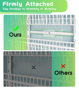 Mefirt White 9-Tier Over The Door Pantry Organizer, Pantry Organization and Storage, Deep Baskets Hanging Heavy-Duty Metal, Wall Spice Rack Seasoning Shelves for Home & Kitchen, Laundry Room Bathroom Mefirt