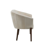 Christopher Knight Home Irelia Corduroy Recessed Arm Loveseat, Comfy Upholstery 2 Seater Sofa, Wooden Frame Living Room Chair, Mid-Century Modern Soft Seating Lounge Sofa, Beige + Walnut Christopher Knight Home