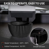 Carbon Fiber PLA Filament 1.75mm, TINMORRY PLA-CF 3D Printing Filament, Highly Compatible with Bambu FDM 3D Printer, 1 KG 1 Spool, Black TINMORRY