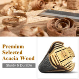 Tangkula Outdoor 8-Piece Acacia Wood Chat Set, 8 Seater Acacia Wood Conversation Sofa and Table Set with Waterproof Furniture Cover, Teak Finished (2, Grey) Tangkula