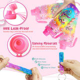 Wninbu Decorate Your Own Water Bottle Kits for Girls,Stainless Steel Unicorn Water Bottle Girls,Arts and Crafts Ages 4-6-8-10,Gem Art Unicorn Toys Gifts Birthday Christmas Stocking Stuffers (Unicorn) Wninbu