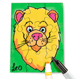 24 Blank Jigsaw Puzzles – 4 x 5.5 Inch, 9 Pieces Each – Hygloss DYI party invites, Perfect for Decorating, Kids' Activities, Arts & Crafts or Party Favors - Puzzle Pieces to Draw On for Crafts Hygloss