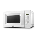 COMFEE' EM720CPL-PM Countertop Microwave Oven with Sound On/Off, ECO Mode and Easy One-Touch Buttons, 0.7 Cu Ft/700W, Pearl White COMFEE'