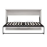 VilroCaz Rustic Twin Size Horizontal Murphy Bed, Solid Wood Folding Platform Bed Murphy Chest with Sturdy Metal Frame for Guest Room Home Office (Twin) VilroCaz