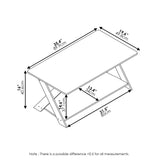 FURINNO Modern Simplistic Coffee Table, Espresso Furinno