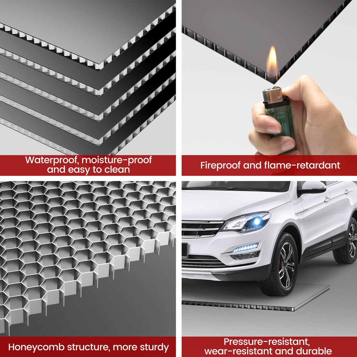 Lauxery Heavy-Duty Garage Shelving Unit | 3000lbs Capacity | Easy Assembly | Innovative Honeycomb Shelves | 5-Tier Adjustable Industrial Shelf for Basement/Pantry/Warehouse| 72" H x 48" W x 18.9" D Lauxery