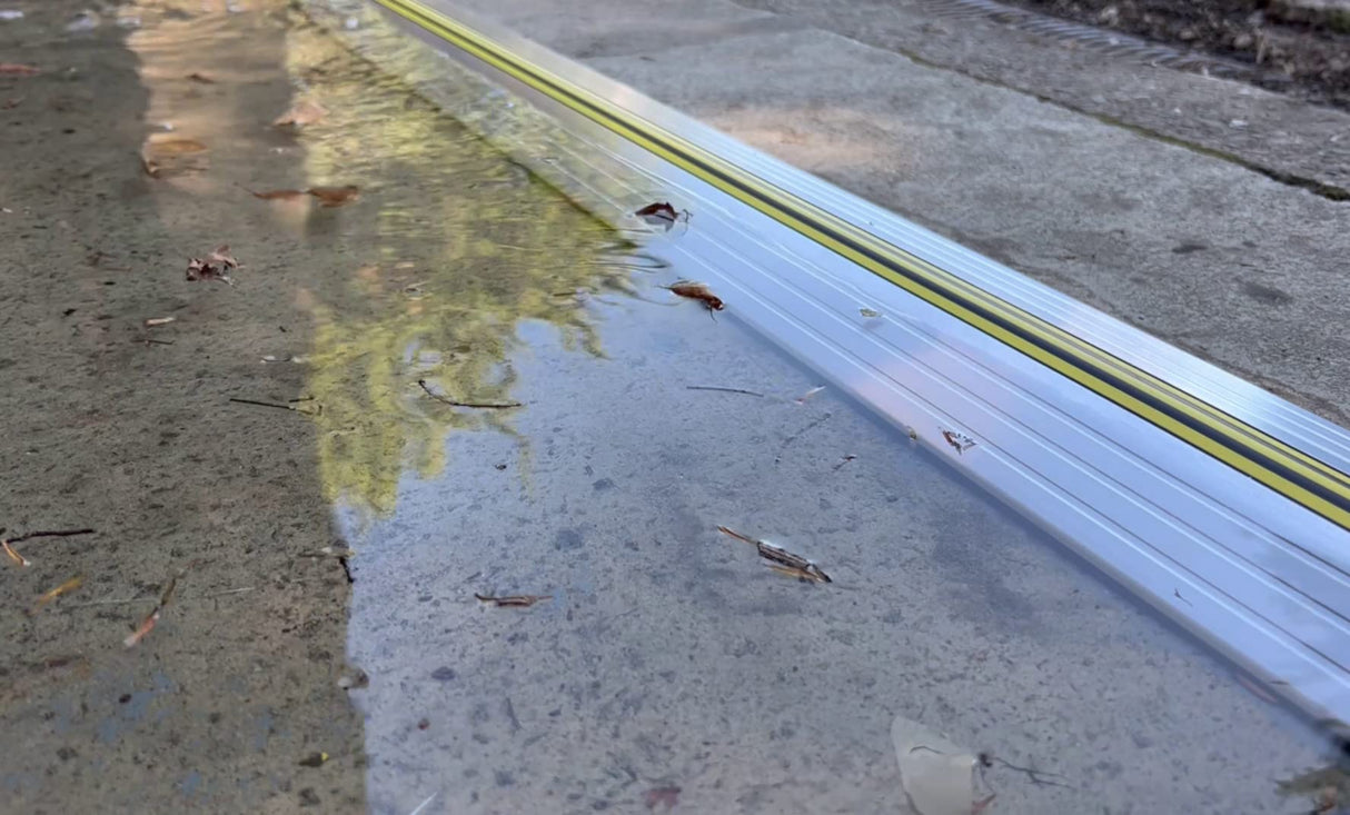 1" High Commercial Door Aluminum Threshold Seal Kit 10'2" Length | Full Kit Fixings Included | GaraDry GARADRY