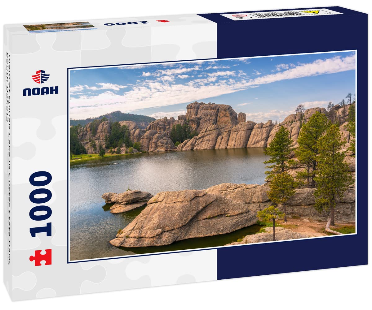Noah Jigsaw Puzzle View of Sylvan Lake in Custer State Park, South Dakota 1000 Pieces WoodArtSupply