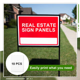 Yaocom 10 Pcs Blank Metal Sign 18 x 24 x 0.04 Inches Aluminum Sublimation Blanks White Metal Sign Blank Metal Plate to Create Outdoor Metal or Street Signs Personalized Banners Yaocom