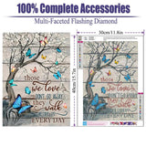 BOHADIY Butterfly Diamond Painting Kits for Adults 5D Diamond Art Kits for Adults Kids Beginner, DIY Full Drill Diamond Dots Paintings with Diamonds Gem Art and Crafts for Adults Home Wall Decor BOHADIY