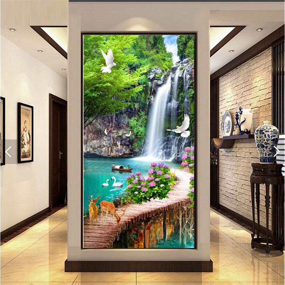 Diamond Painting Kits Bridge Bird,5D Diamond Art Kits Adults,DIY Full Drill Diamond Arts and Crafts for Kids,Diamond Crystal Art Pictures Painting by Numbers for Home Wall Decor 50x150cm/20x59inch プレステージ