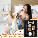 Colingmill Pet Memorial Shadow Box for Dog Cat with Wood Frame Small Bottle Pin Pet Print Kit Wood Frame Urn Ashes Display Case for Loss Dog Remembrance Memory Keepsake(Black,8 x 10 Inch) Colingmill