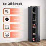 KAER Ammo Cabinet 59-Inch Tall Gun Cabinet Ammo Safe for Home Safes Use Quick Access with Ammunition Compartment and Removable Shelves Guns Accessories KAER