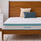 Linenspa 8 Inch Memory Foam and Spring Hybrid Mattress - Medium Firm Feel - Bed in a Box - Quality Comfort and Adaptive Support - Breathable - Cooling - Guest and Kids Bedroom - Queen Size Linenspa