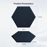 Amantech 12 Pack Acoustic Panels Self Adhesive Sound Proof Foam, High Density Sound Acoustic Panel, 12X10.23X0.4 Inch Hexagon Panels in Home, Office, Reccording Room, Studio,and more(Dark Blue) Amantech