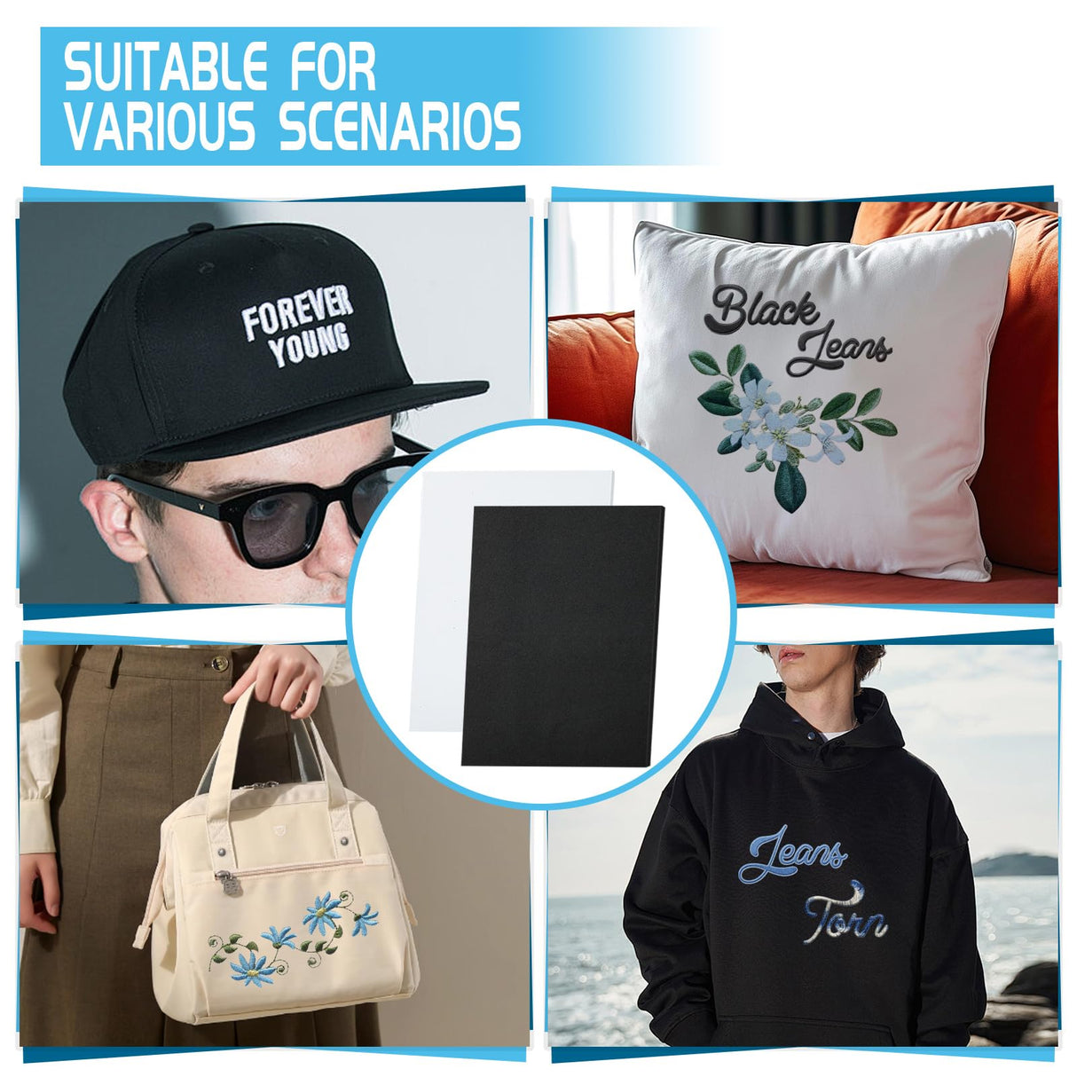 30 Pcs 3mm Thick Embroidery Foam 6 x 9 Inch EVA Foam Sheets High Density 3D Embroidery Craft Foam for 3D Embroidery Arts Crafts DIY Projects Hand Sewing Quilting Hats Cosplay Costumes CIEOVO