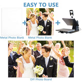ABuff 24 PCS Sublimation Blanks Aluminum Sheet 4 x 6 Inch Photo Sign Blank Metal Sheet Wall Poster Frame Sublimation Blank for Sublimation Heat Press, White ABuff