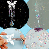 HYBEADS DIY Suncatchers, 400pcs Sun Catchers Making Supplies Kit Art and Crafts for Adults Hanging Prism Sun Catcher with Crystals Rainbow Maker for Indoor Window Home Wedding Garden Christmas Decor HYBEADS