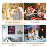 Artunion Red Rose Paint by Numbers for Adults Beginner, Red Flower Paint by Number Kits, DIY Oil Painting Paint by Number Kits on Canvas Arts Craft for Home Wall Decor 16x20 Inch Artunion