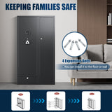 KAER 15-20 Gun Safes for Home Rifle and Pistols,Gun Safe,Rifle Safe,Large Gun Safes for Home and Shotgun,Rifle Gun Safe with Digital Keypad,Drawer,Removable Shelf (Unassembled) KAER