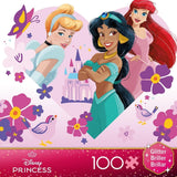 Ceaco - Disney - Princess Trio - Glitter Puzzle - 100 Piece Jigsaw Puzzle Ceaco