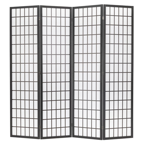 Room Divider 6Ft Folding Oriental Shoji Screen - Portable Privacy Divider with 4 Panels, Freestanding Japanese-Inspired Wood Partition Screen, White PayLessHere