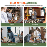 VEVOR Foosball Table, 55 inch Standard Size Foosball Table, Indoor Full Size Foosball Table for Home, Family, and Game Room, Soccer with Foosball Table Set, Includes 4 Balls and 4 Cup Holders VEVOR