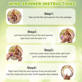 ZhouBoat 10 Inch Sublimation Wind Spinner Blanks, 10 Pack Summer Garden Windmills 3D Flower Aluminum DIY Hanging Sculpture Kinetic Wind Spinners Blanks Heat Press Transfer Decorations ZhouBoat