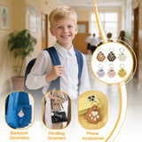 Xoprmey 6Pcs Pet Hair Storage Keychain - Dog Cat Paw Shaped Keychain,Pet Hair Keepsake Keychains,Pet Memorial Gifts for Bag Purse Paw Charm Key Holder Xoprmey