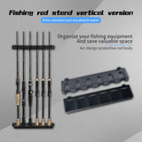 OH MY WOW Fishing Rod Holder Wall Mount – Vertical Storage Rack for 6 Rods, Durable Fishing Pole Organizer for Home, Garage, and Outdoor Use OH MY WOW