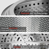 SURESTOVE Large Smokeless Fire Pit 26" with Stand Wood Burning Stainless Steel Outside Firepits for Outdoor Backyard Patio Garden Picnic Camping Bonfire SURESTOVE