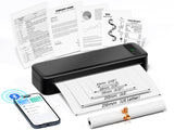 Portable Printers Wireless for Travel, Inkless Thermal Printer, Bluetooth Mobile Printer Support 8.5" X 11" Letter & A4 Size, Compatible with iPhone Android Laptop, Compact Printer for Home Car Office TATTMUSE
