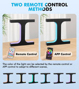 Meticuloso Levitating Shoe Display Stand, Hanging Shoe Rack LED Floating Shoe Display, for Shoe Weight <550g Magnetic Levitating Sneaker Stand for Shoes Collectors Advertising Exhibition Shoe Meticuloso