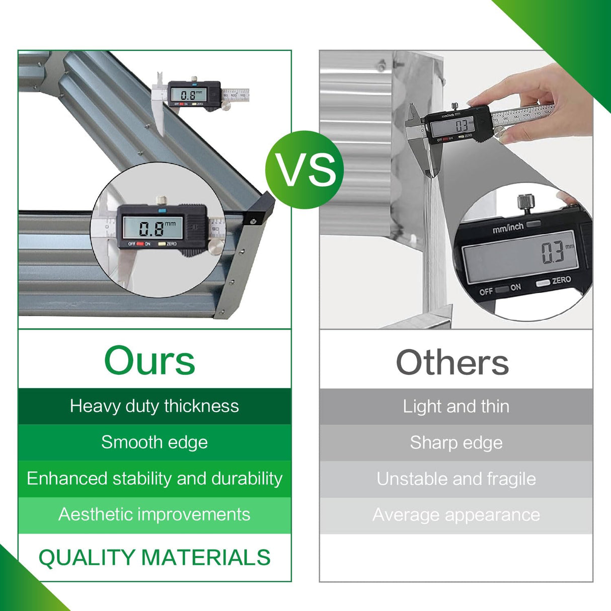 GARDMAX 8x4x1FT Galvanized Raised Garden Bed Kit, Metal Planter Boxes Outdoor with Easy Assembly, Large Garden Bed for Vegetables, Fruits, Flower, Herbs Rectangle Silver Generic