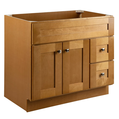 Design House Brookings 36 Inch Bathroom Vanity, Ready to Assemble, Solid Wood, Birch, 587139 Design House