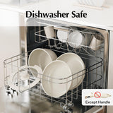 Redchef Ceramic Pots and Pans Set Non Stick, Nonstick Kitchen Cookware Sets, Non Toxic Pots and Pans Set Non Stick, PFAS PFOA & PTFE Free, Detachable Handle Pots and Pans 5 Piece, RV Cookware Redchef