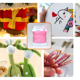 Embroidery Floss Thread Kit 100％ Cotton Floss Bobbins and Cross Stitch Kit Bracelets Floss Crafts Floss (96 Color) Renashed