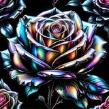 CHWGLFGG 5D Diamond Art Kits for Adults Beginners, Rose Flower Diamond Painting Kits, DIY Full Round Drill Paint by Diamonds Dot Gem Art for Adults, Home Wall Decor 13.7X 13.7 Inch CHWGLFGG